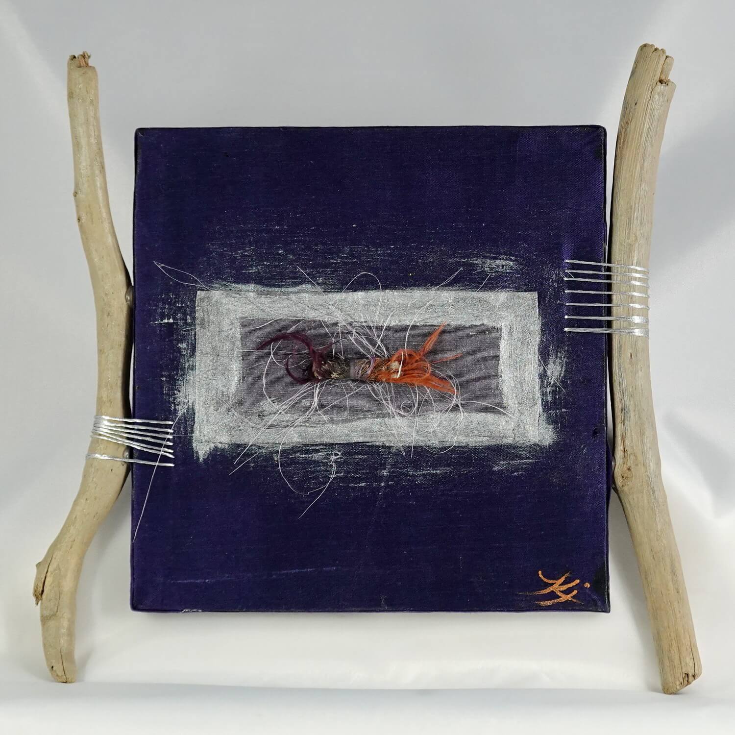 Art textile et bois flotté Sérénité