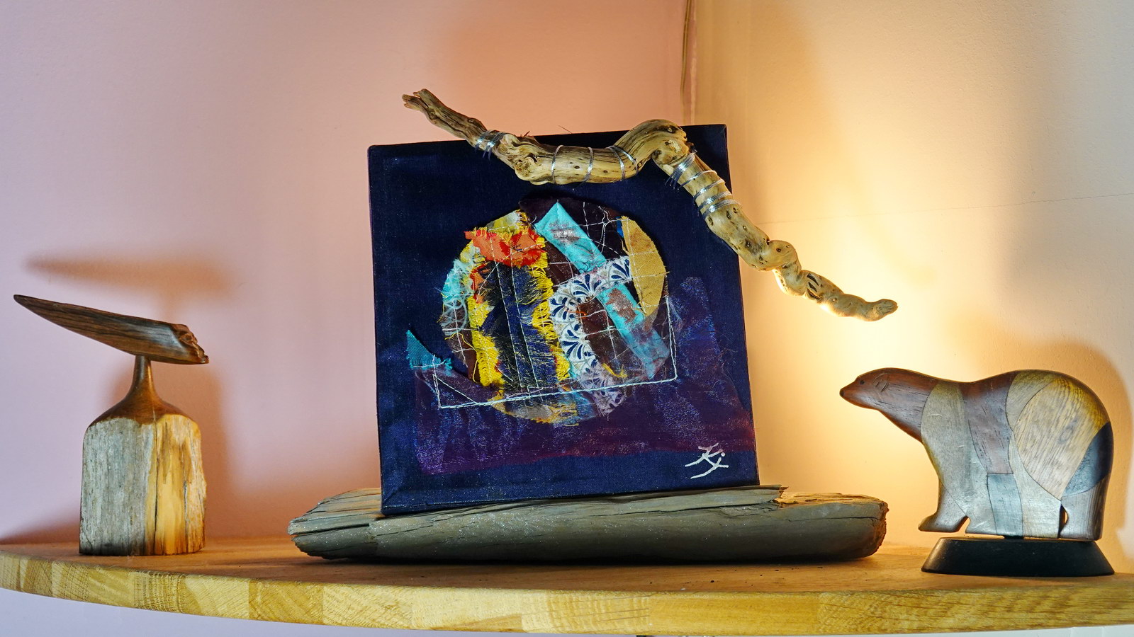 Art textile et bois flotté Vogue – Image 4