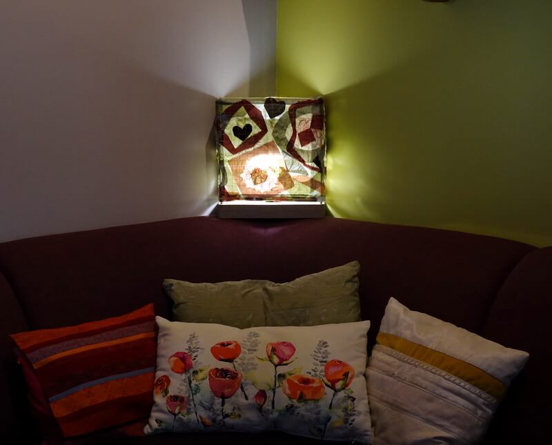 Lampe a poser abat jour rectangulaire Lilly – Image 3