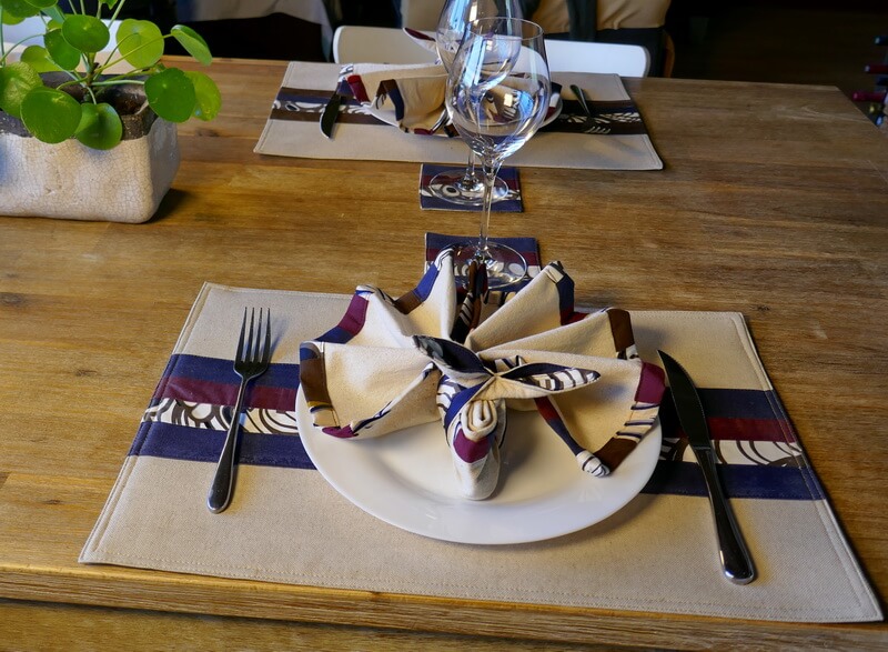 Ensemble de linge de table Corail Bleu – Image 2