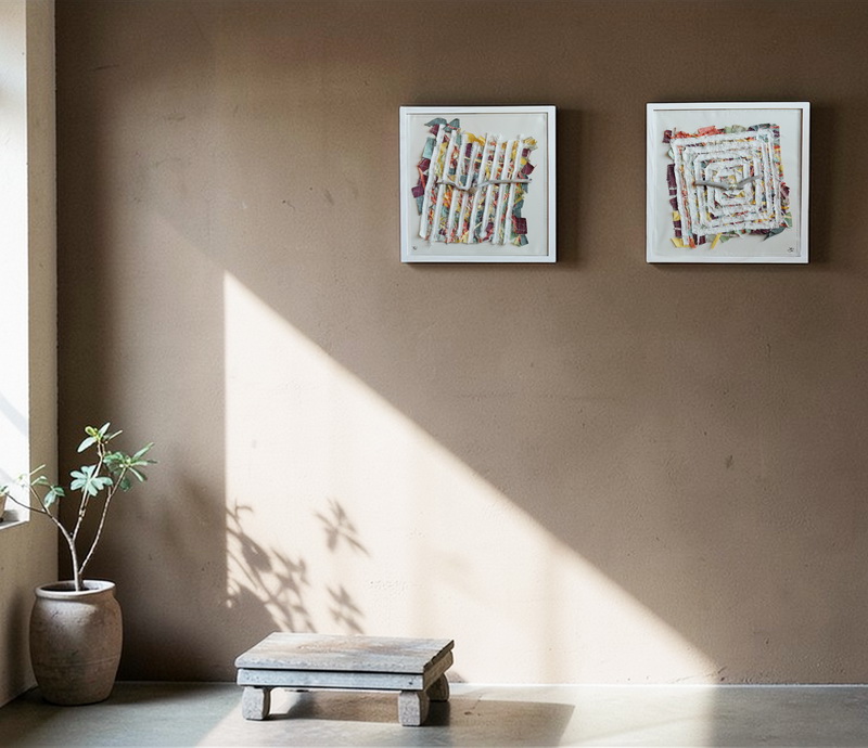 Diptyque textile – Entre flux et centre – Image 6