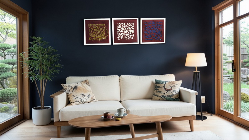 Triptyque art textile contemporain – fragments de matière – Image 8