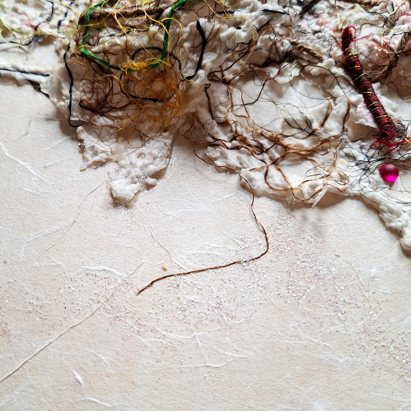 Éclosion – œuvre d’art textile contemporain – Image 5